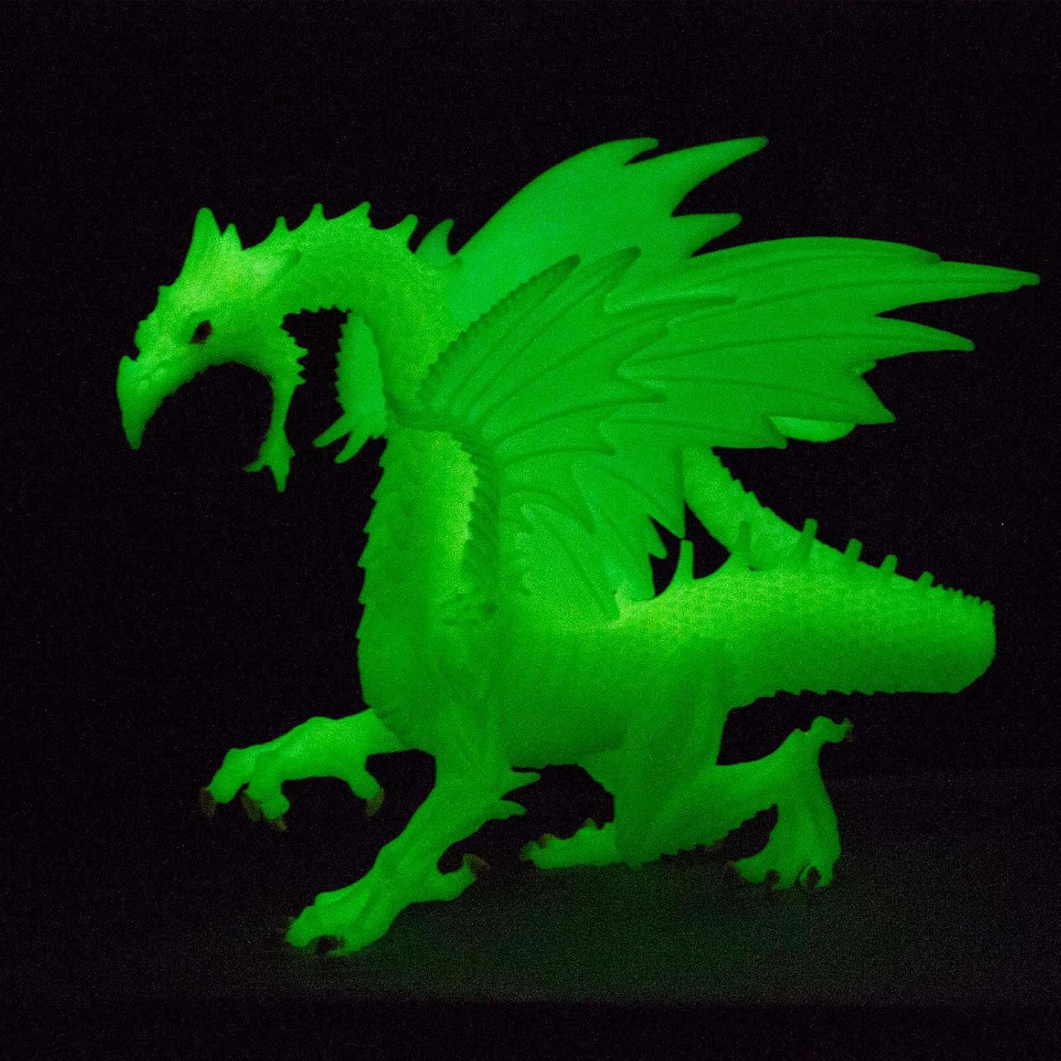 Safari Ltd. Glow-in-the-Dark Snow Dragon Figurine - Detailed 6" Model Figure - Fun Educational Fantasy Play Toy for Boys, Girls & Kids Ages 4+