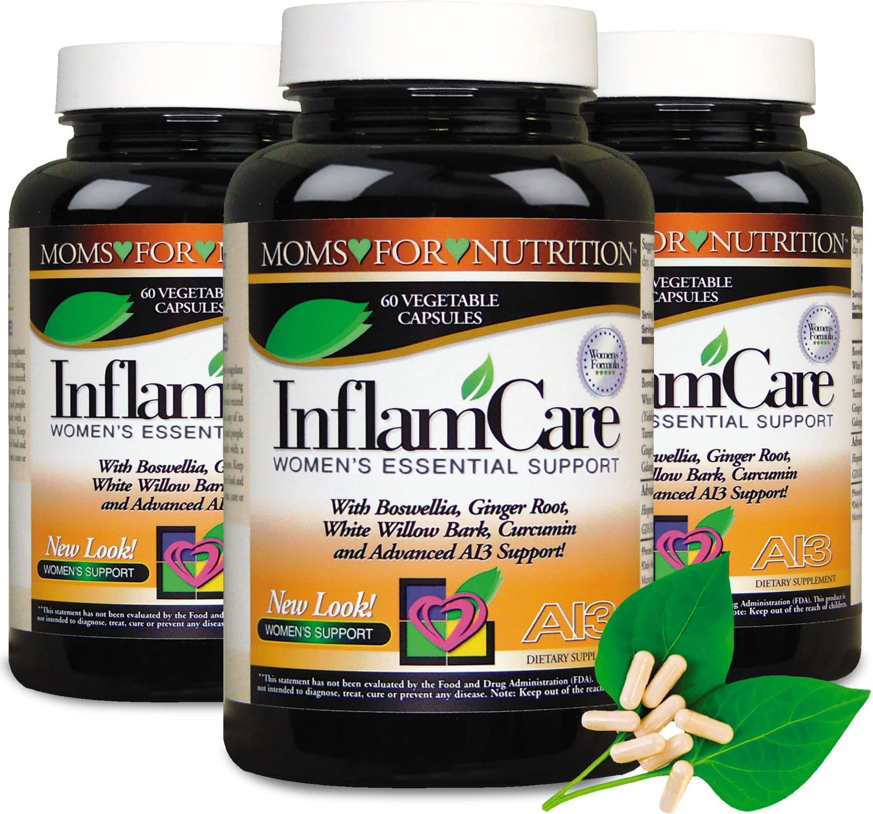 3 Bottles - InflamCare 3000MG Women’s Formula Gluten Free - 180 Count