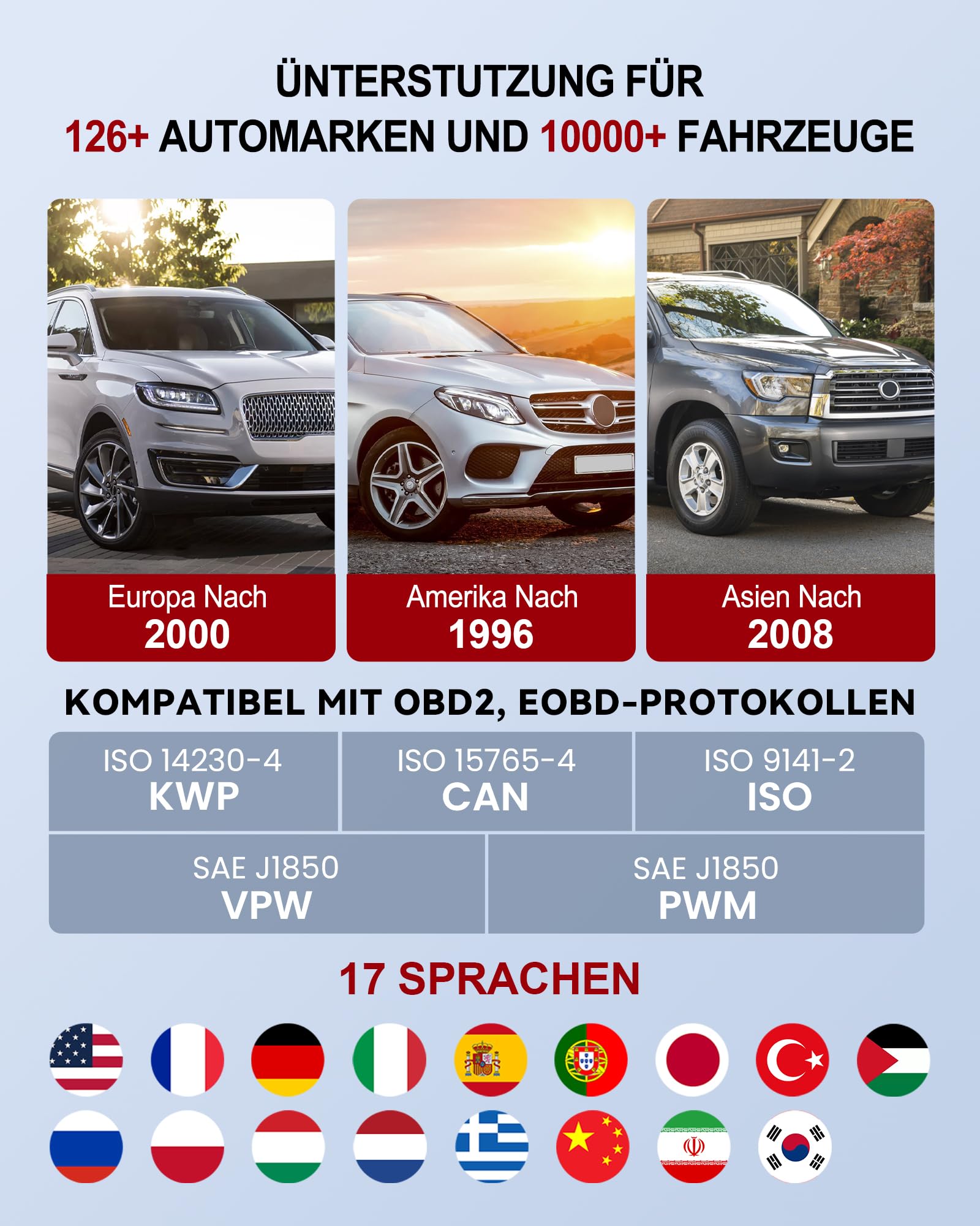 THINKCAR OBD2 Bluetooth Adapter für iOS & Android, ThinkDiag Mini OBD2 Diagnosegerät Mit Alle Systemdiagnosen, Diagnosegerät Auto für Fahrzeuge, Exklusive APP/Batterietest/VIN