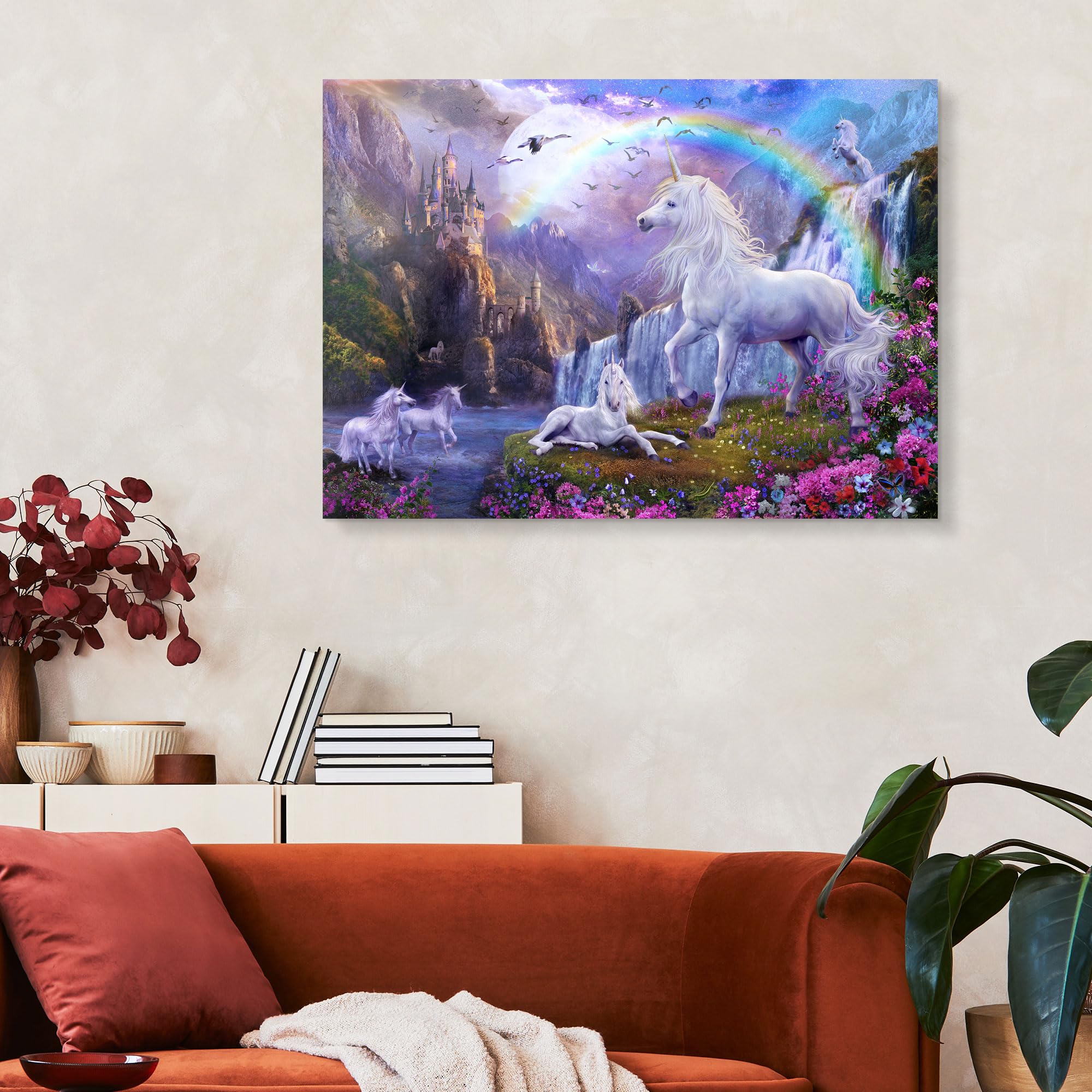Posterlounge Schloss der Einhörner Acrylglasbild | 80 x 60 cm von Jan Patrik Krasny Wandbilder Wanddeko