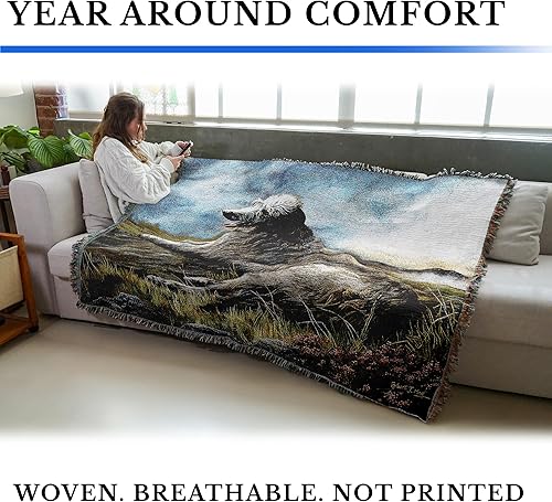 Miniatura 3 de Pure Country Weavers Manta escocesa de Robert May  Regalo para los amantes de los perros  Tapiz tejido de algodón  Fabricado en los Estados Unidos