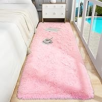 Vista 68 de Foxmas Alfombra Runner Suave para Dormitorio y Sala de Estar, 2x6 Pies Alfombras de Área Esponjosas Shag Alfombra de Cabecera para Habitación