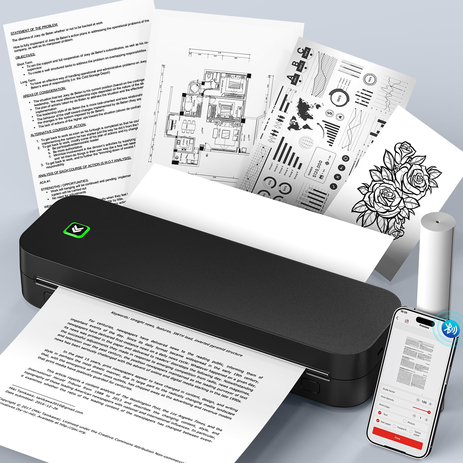 Brother PJ mobiele printer (A4) - Bluetooth - 300dpi (PJ763Z1) - België
