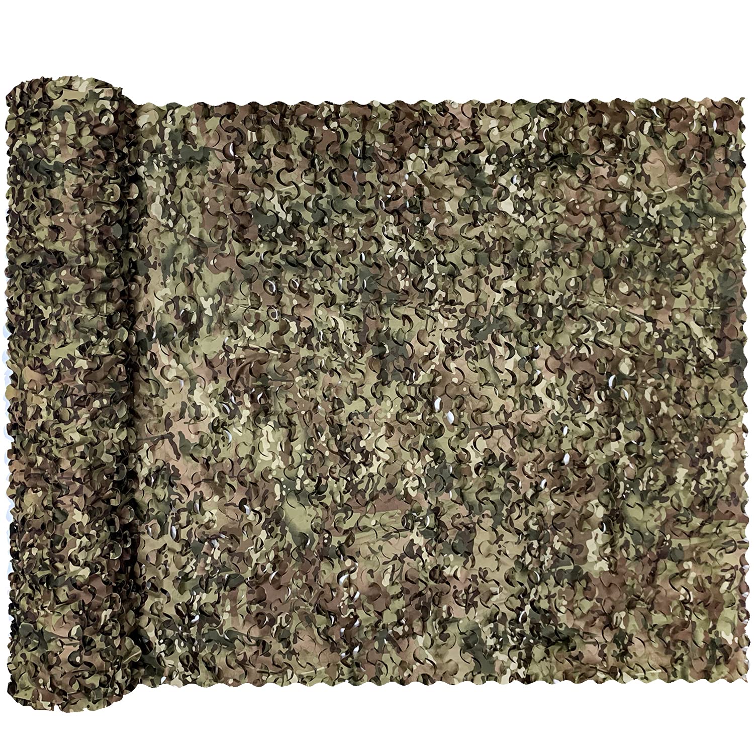 GRVCN Camo Netting Camouflage Net, Bulk Roll Sunshade Mesh Nets for Hunting Blind Shooting Military Theme Party Decorations