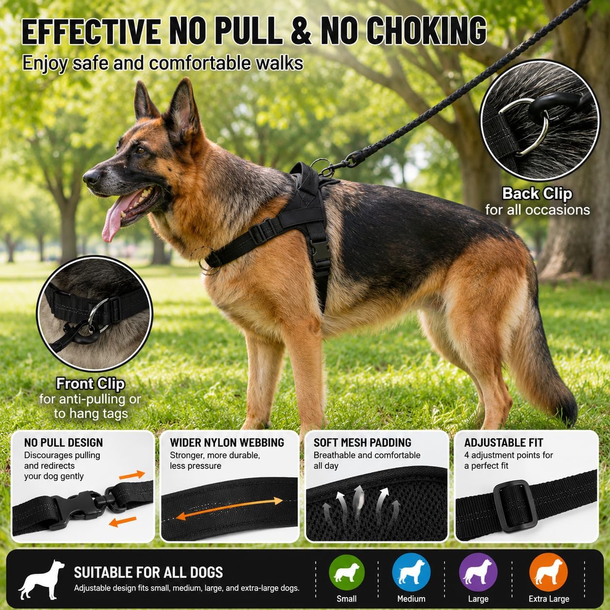 Katlyma Pettorina Anti Tiro No Pull Dog Harness Standard Size
