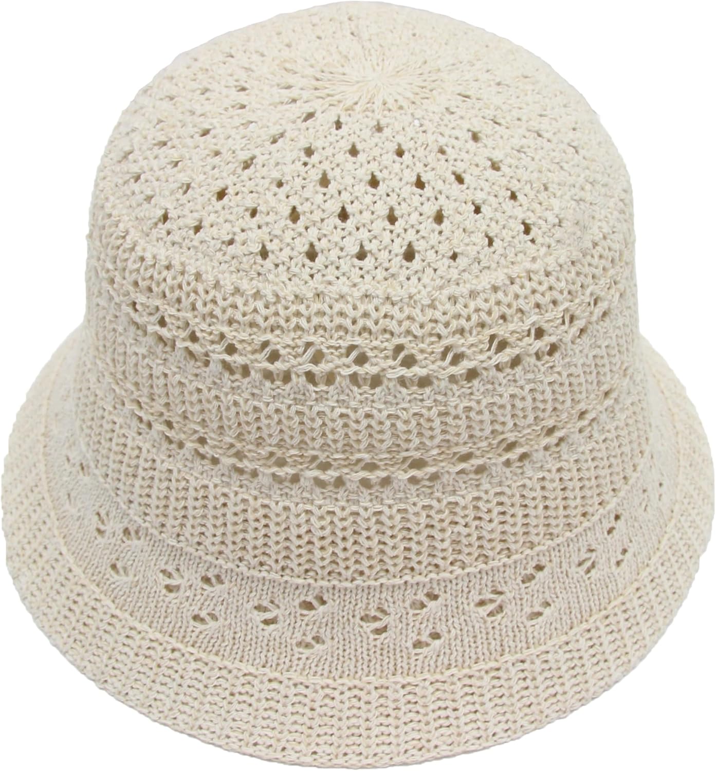 Straw Hats for Women Bucket Hat Packable Sun Hats for Women Woven Knitted Beach Hat Travel Crochet Hat - Image 3