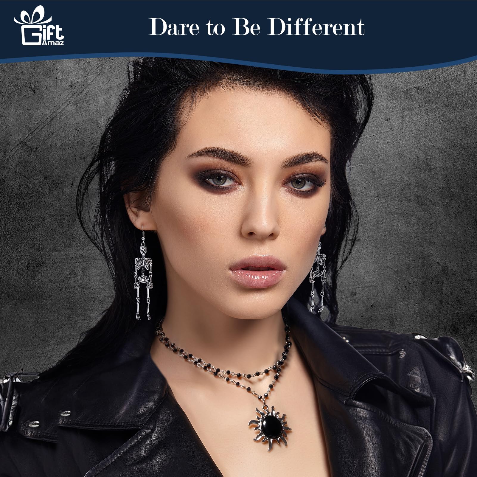 GiftAmaz Gothic Get Well Gifts for Women, Care Package with Witch Cauldron Mug, Goth Blanket & Sun Necklace, Thinking of You Birthday Box, Self Care Gift Basket for Girls Friend, Medium, Black