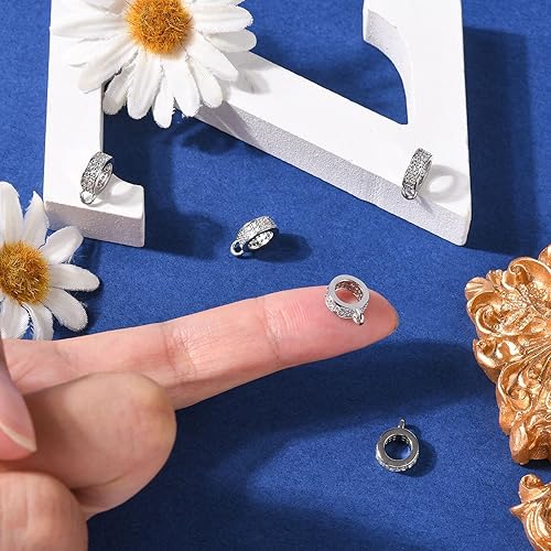 Miniatura 10 de LiQunSweet 26 cuentas sueltas de aleación de metal chapado en oro para collar con inicial, pulsera, aretes, joyería, decoración, manualidades, 0.39