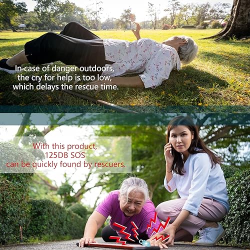 Miniatura 4 de Llavero de autodefensa, recargable, alarma de seguridad personal para mujer, sirena de 130 dB, luz LED estroboscópica. Ayuda a personas mayores y