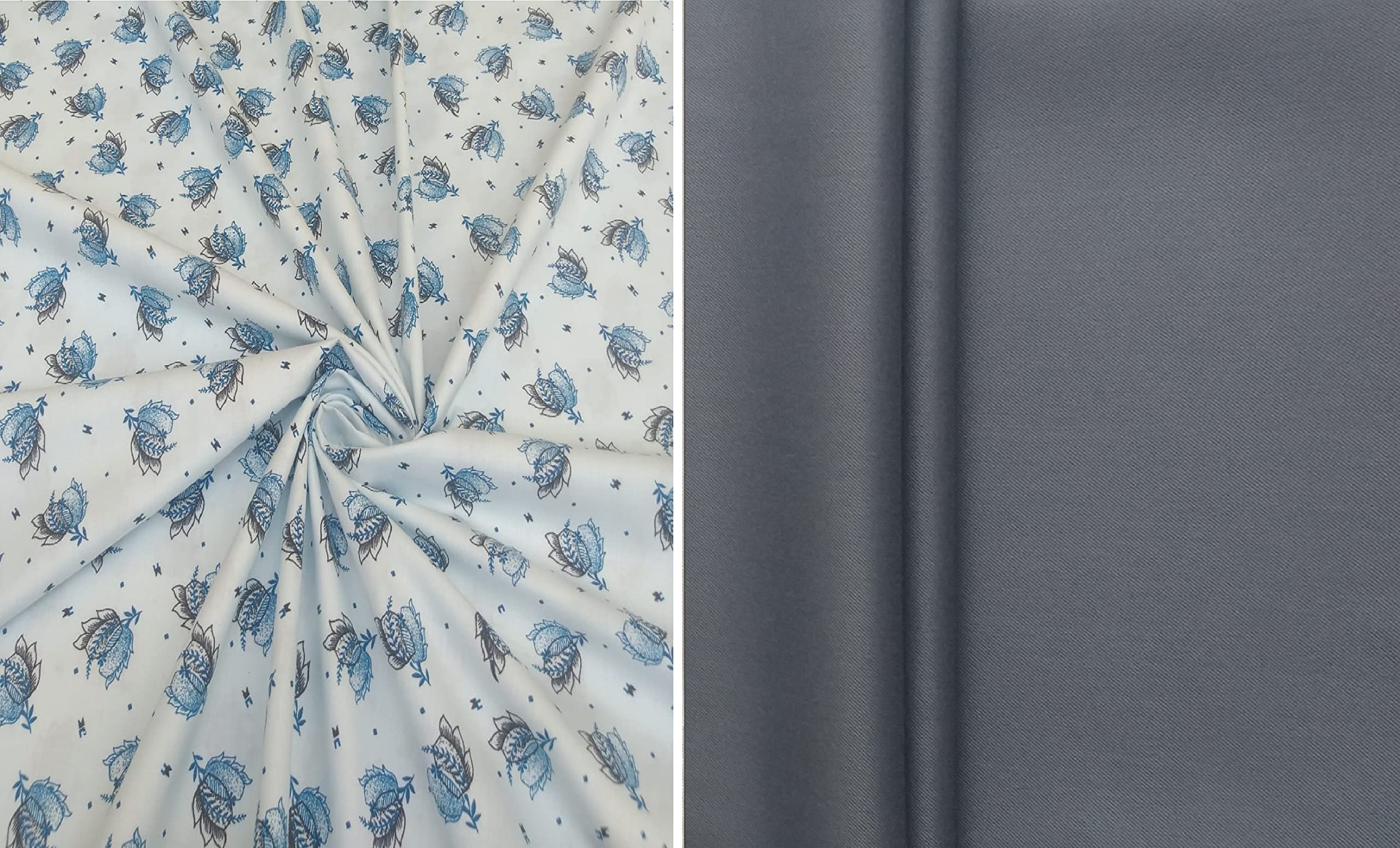 Pri & Su CottLinns Combo of Cotton Printed Shirt 110007 & Trouser Fabric 90005-picture-45