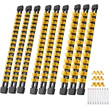 Reniteco Soket D zenleyici S r c  ABS Aletleri - Sar  Soket Tutucu,  st n Kalite 9 Par a Soket Tutucu Kiti 1/4-in  x 48 Klips, 3/8-in  x 45 Klips, 1/2-in  x 36 Klips 9PC, Sar