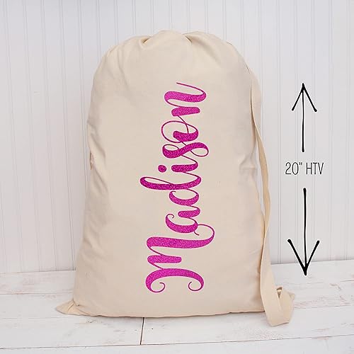 Miniatura 3 de Threadart The Yard - Película de vinilo holográfica de transferencia de calor fucsia de 20 pulgadas de largo  Rollo de corte personalizado de 20