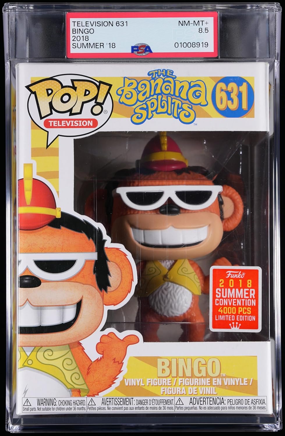 Bingo - The Banana Splits POP! Vinyl Television 2018 Funko Store Sticker San Diego Summer Convention Exclusive