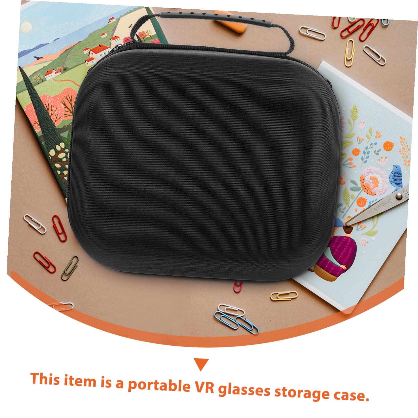 Custodia Rigida per VR Glasses EVA Leggera e Compatta con Maniglia Protezione Antiurto per Visori Realtà Virtuale per Viaggio e Quotidiano