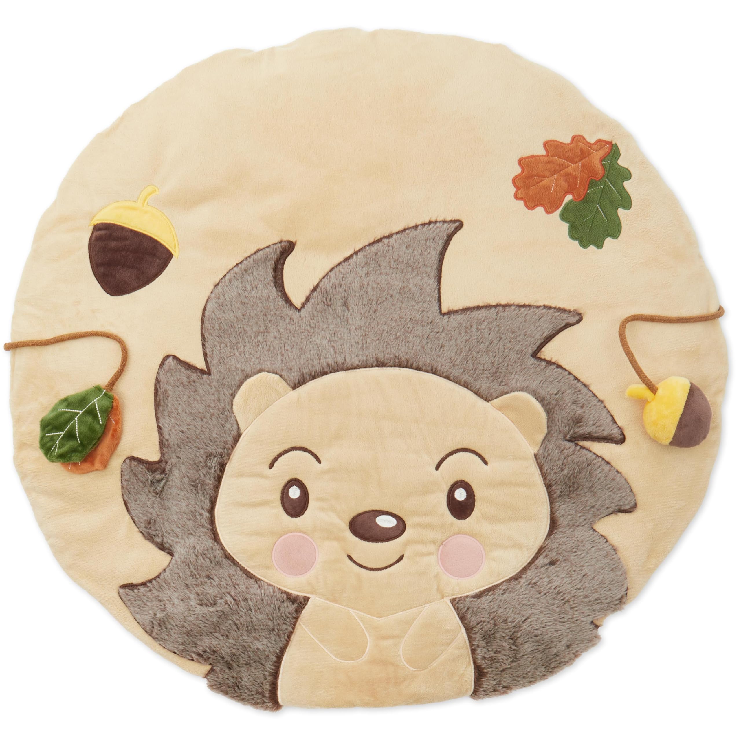 Bieco Baby Play Mat Ø 70 cm | Hedgehog Motif Activity Mat | Baby Crawling | Suitable for Play Gyms | Plush | Crawl for Stand