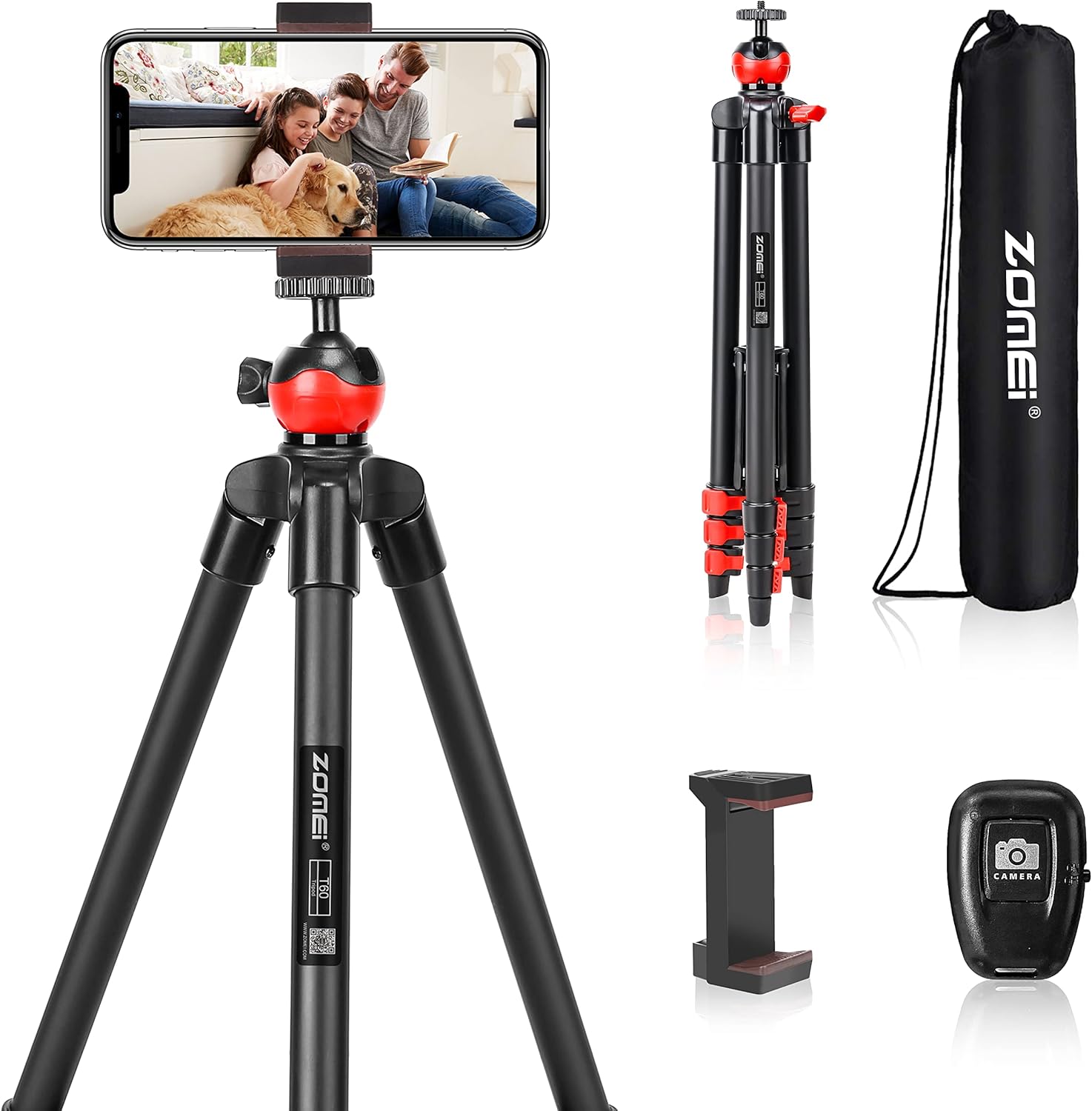 40% Off Discount Phone Tripod, Lightweight Aluminum Travel Camera Tripod, Black Super Deal Product Phone Tripod, Lightweight Aluminum Travel Camera Tripod, Black