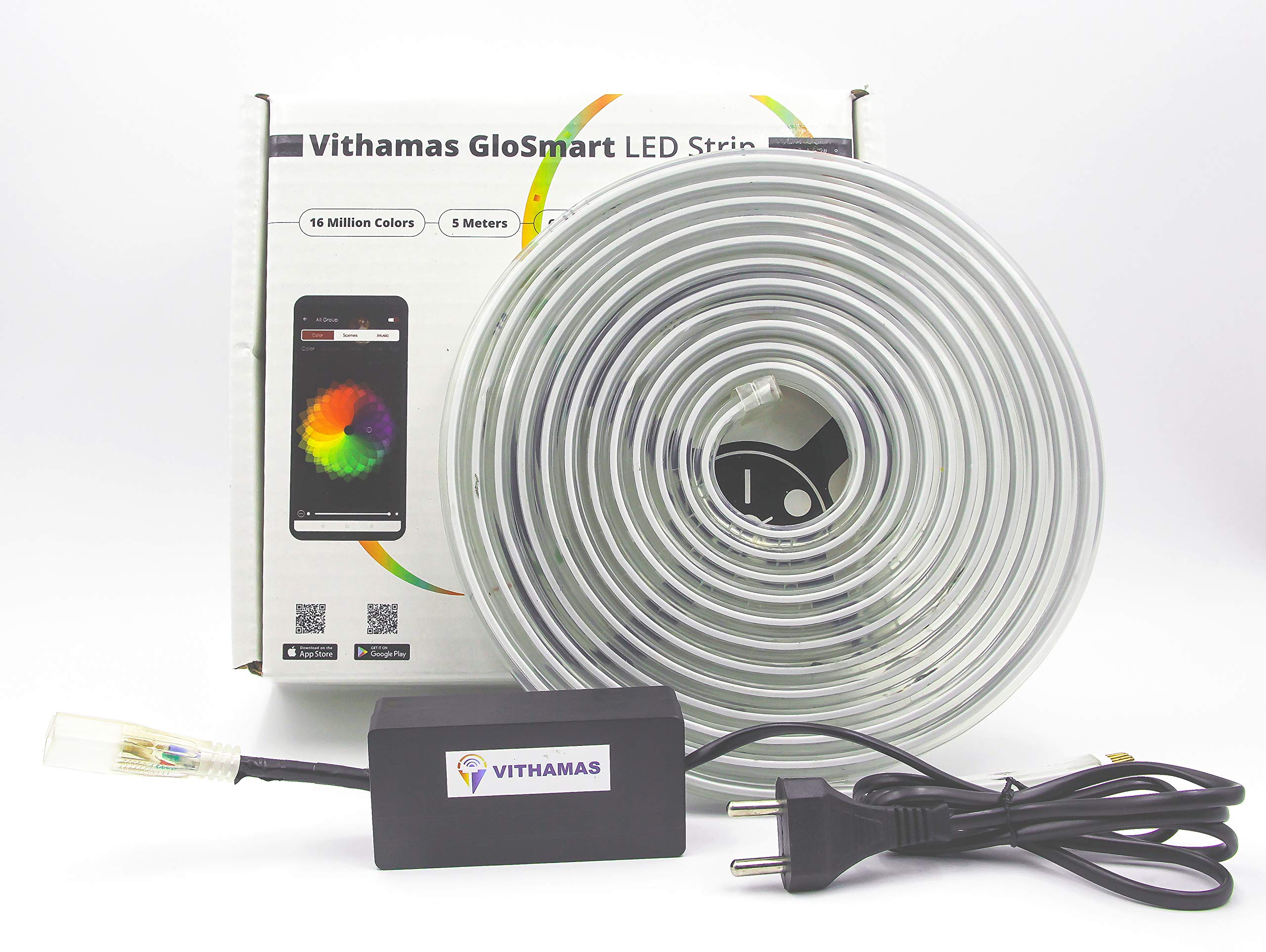 Banix Vithamas 7 Meters Smart Wi-Fi Multicolor Silicon Coated Waterproof LED Strip Light with Short Circuit Protection and BIS Certificate (Standard)