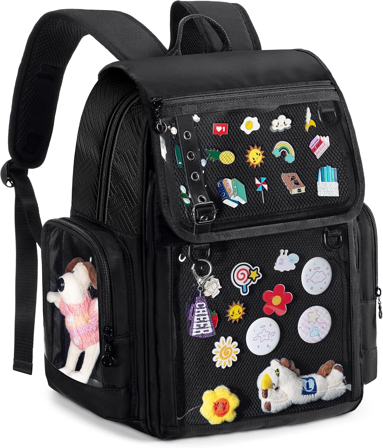 Ita Bag Backpack with 2 Inserts, Pin Display Bag with Laptop Sleeve