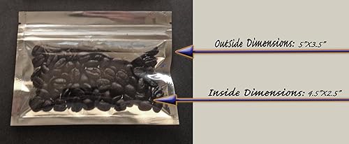 Miniatura 5 de Bolsas de aluminio aluminio (Plateado Claro) - Mylar Ziplock Bolsas de sellado térmico - Almacenamiento de alimentos - Empaquetado a prueba de