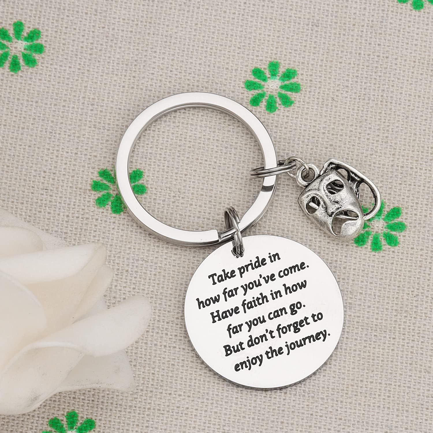 Theater Gifts Keychain for Women Men Actress Present Comedy Tragedy Keychains Jewelry Theater Keychain - Image 6