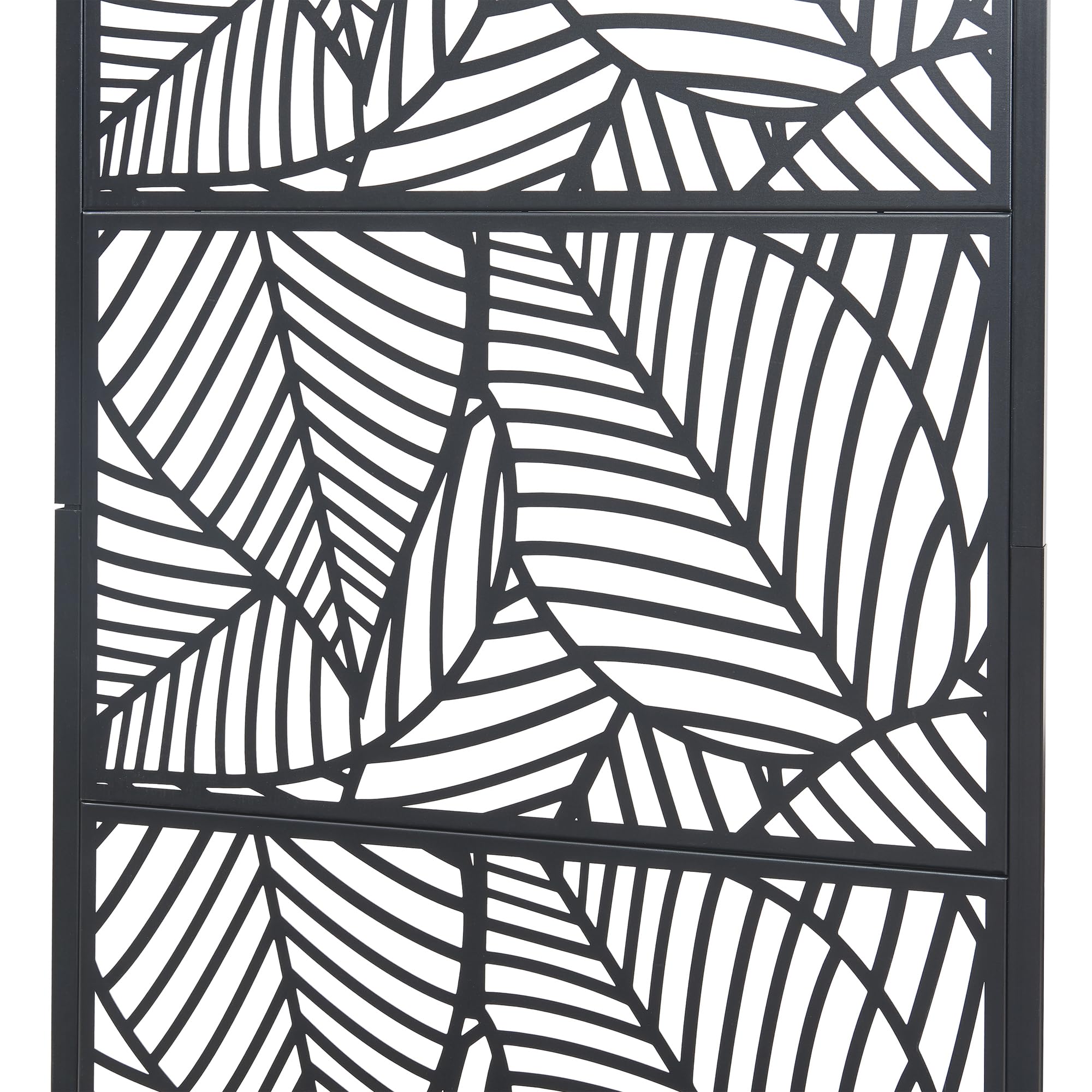 casa.pro Cloison Surnskoki avec Bac à Fleurs Paravent Clôture avec Jardinière pour Extérieur Intérieur Jardin Terrasse Brise-Vue avec 4 roulettes Acier Galvanisé 190 x 82 x 38 cm Noir