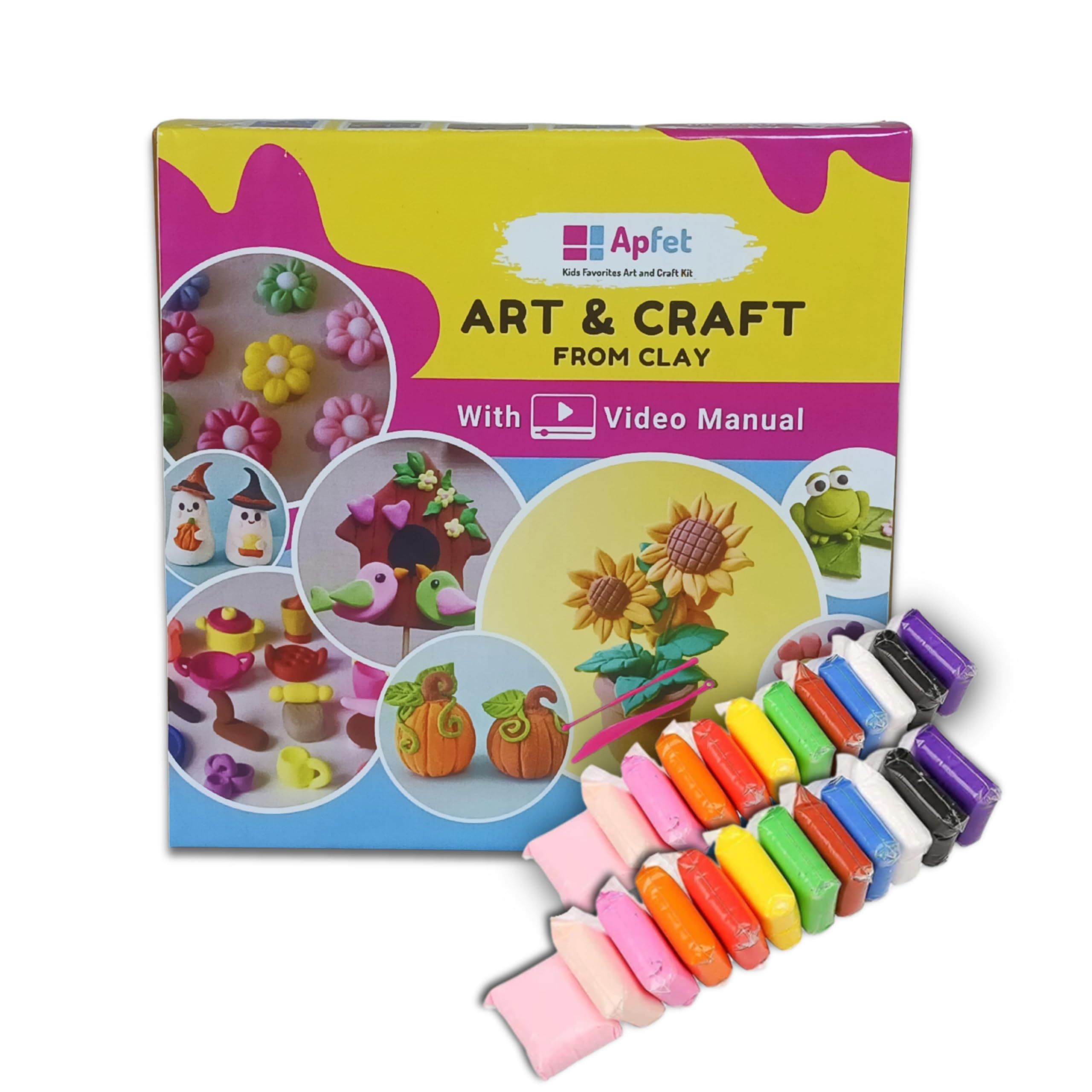 Art and Craft from Clay Combo Kit for Kids | Art & Craft Supplies, DIY Creative Activity | Art and Craft Kit for All Ages 8-10, Age 9-12, Age 12-16 Old | Ideal for Gift, Multicolour (B0D77LSXFH) Amazon Price History, Amazon Price Tracker
