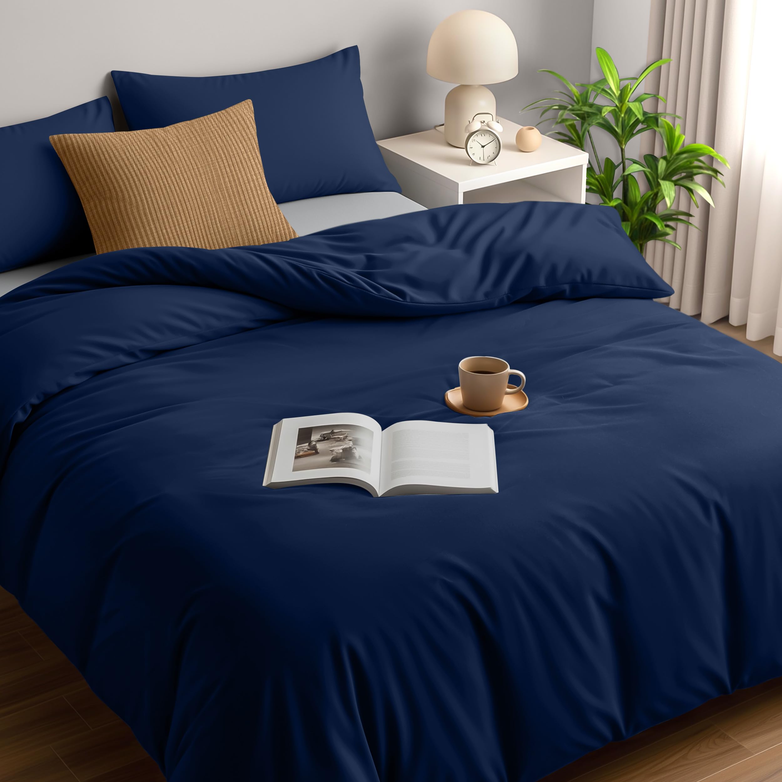 Utopia Bedding Duvet Cover Double - Soft Microfibre Polyester - Bedding Quilt Cover Set, with Pillow cases (Grey) — view 20