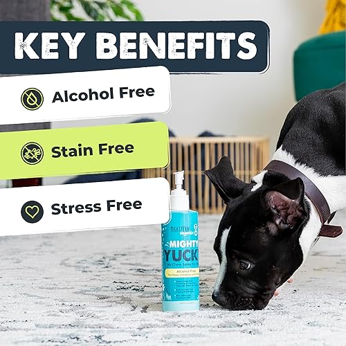 Miniatura 2 de Mighty Paw Waggables Yucky - Aerosol antimasticable para perros (fabricado en los Estados Unidos), rociador de manzana amarga para mascotas para