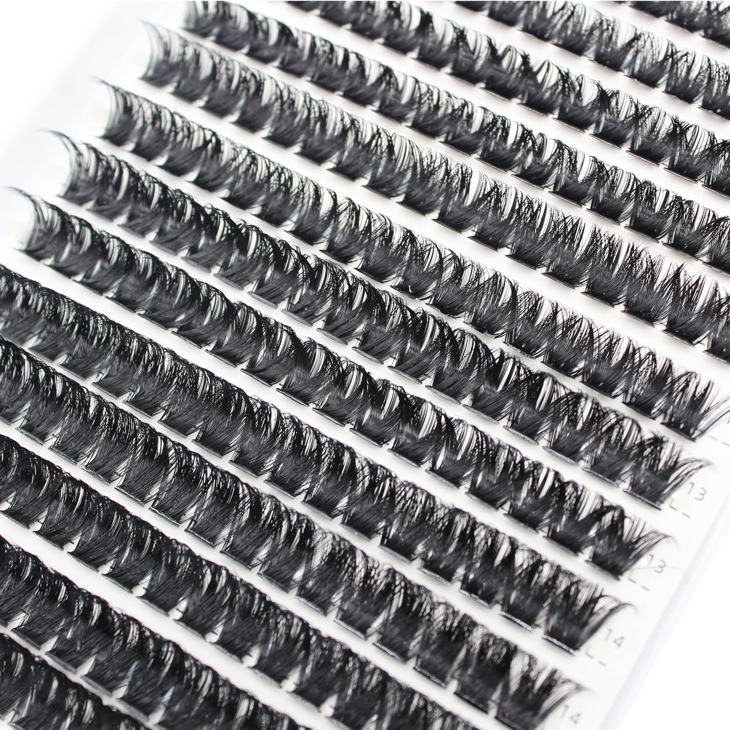 Bransfy 238pcs 100D Thick Volume Eyelashes Clusters Natural Eyelash Extensions Russian D Curl Individual Eyelash Cluster Makeup Tools Lashes(100D-0.07D 9-16mm) - Image 4
