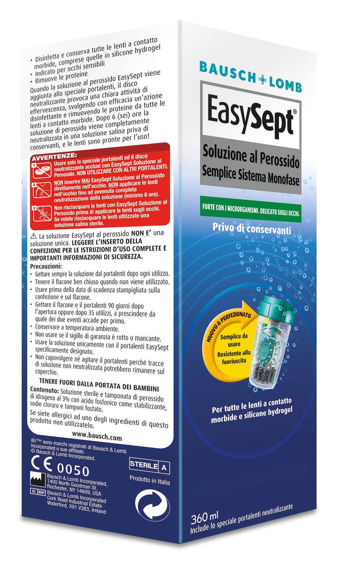 Easysept Soluzione per Lenti a Contatto - 360ml - 5