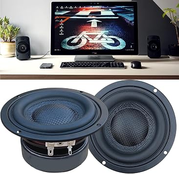 Professional 4inch Subwoofer Speakers 40W High Sensitivity Low Bass Sound Component Fiberglass Woofer for Qualitys Sound