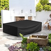 Vista 6 de Fundas para muebles de patio, cubierta modular impermeable para exteriores, funda para muebles de exterior 500D, fundas rectangulares para patio