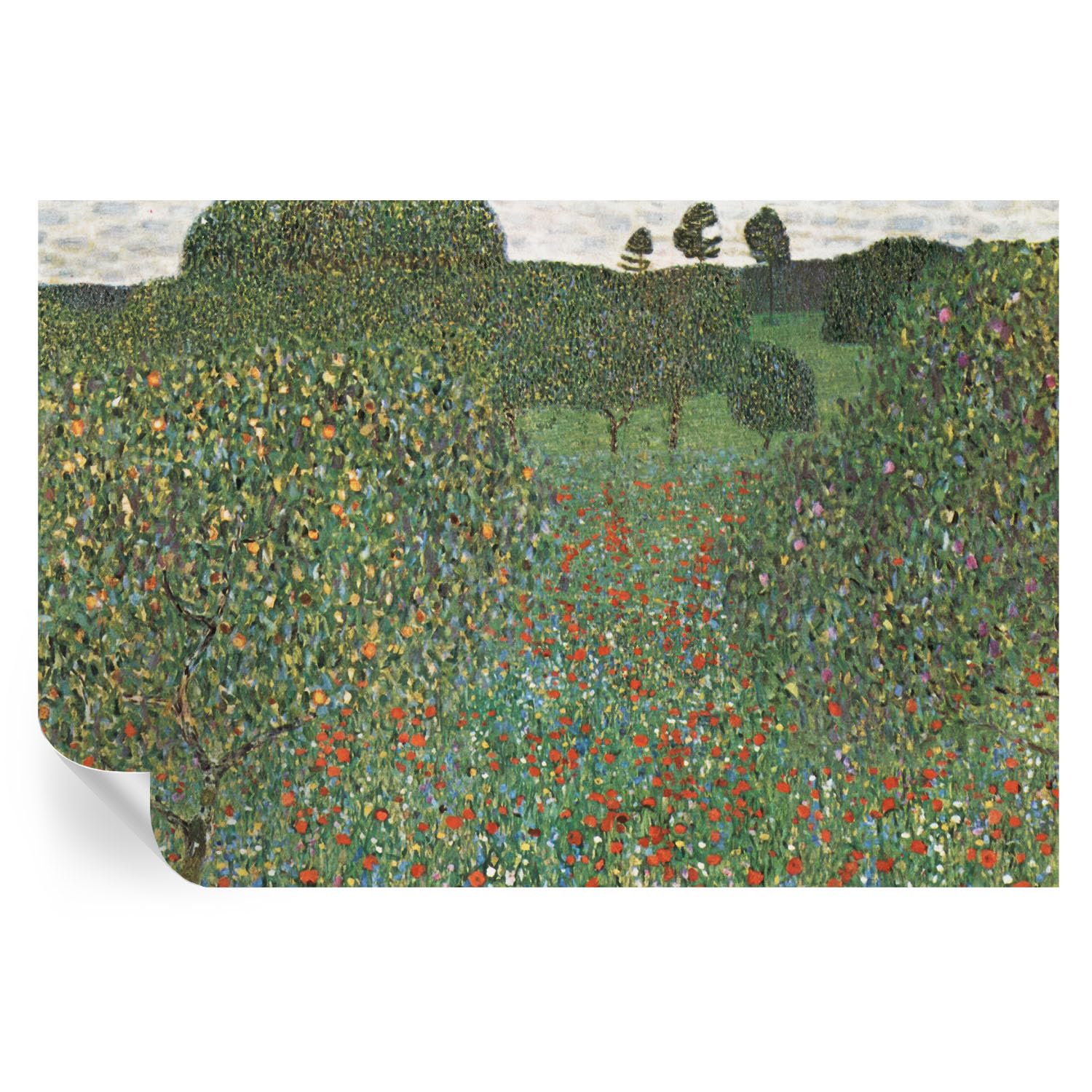 Revestimiento duradero lavable de prado de flores 104x70 cm para cubiertas y paredes
