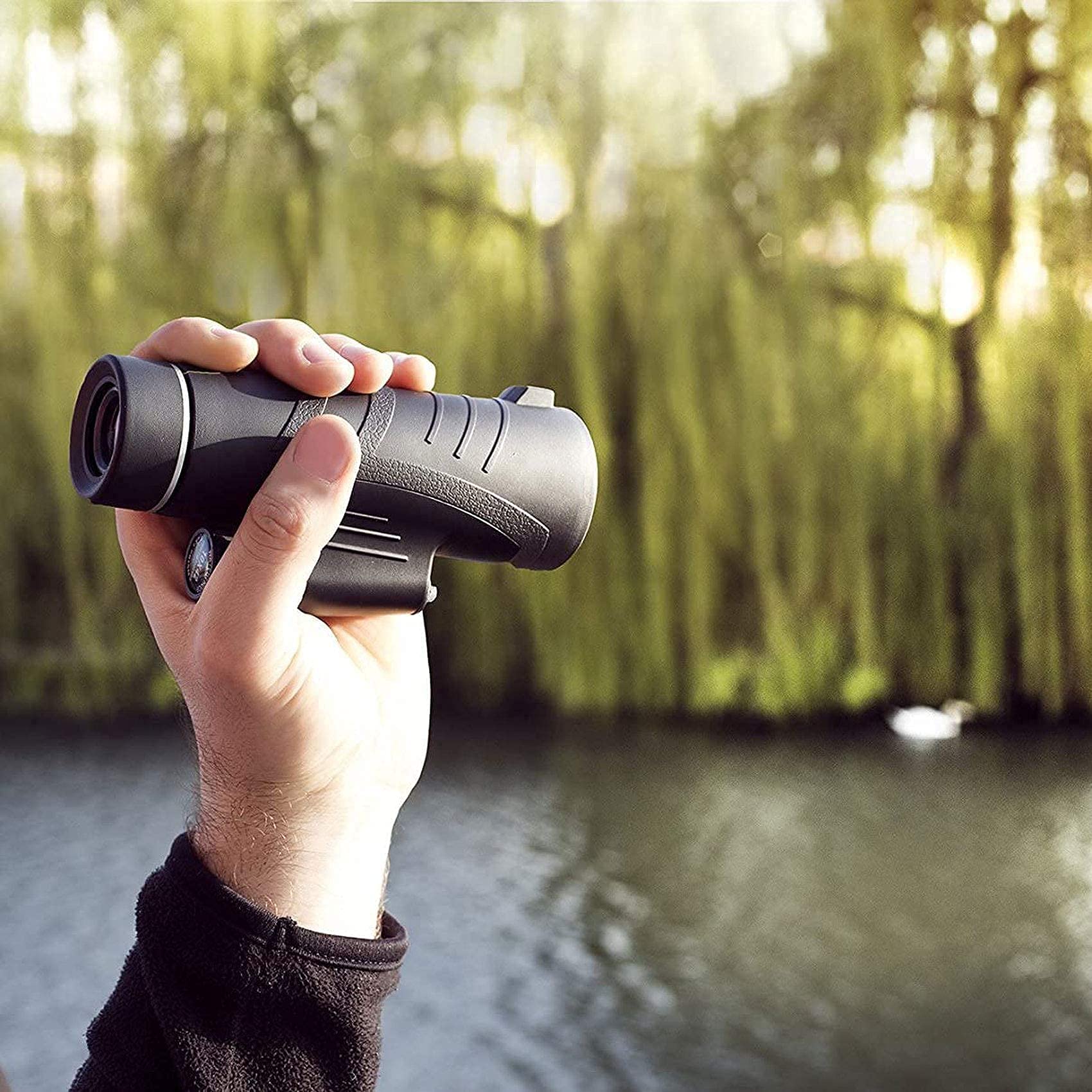 Compatto Bak4 Mult, telescopio monoculare 10X42 Hd Clear Dual Focus - Obiettivo ottico con zoom rivestito ideale per escursioni in campeggio, eventi sportivi little surprise