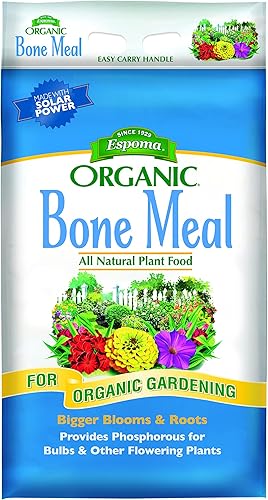 Espoma Fertilizante orgánico de harina de huesos 4-12-0. Fuente de alimento vegetal totalmente natural de nitrógeno y fósforo para jardinería