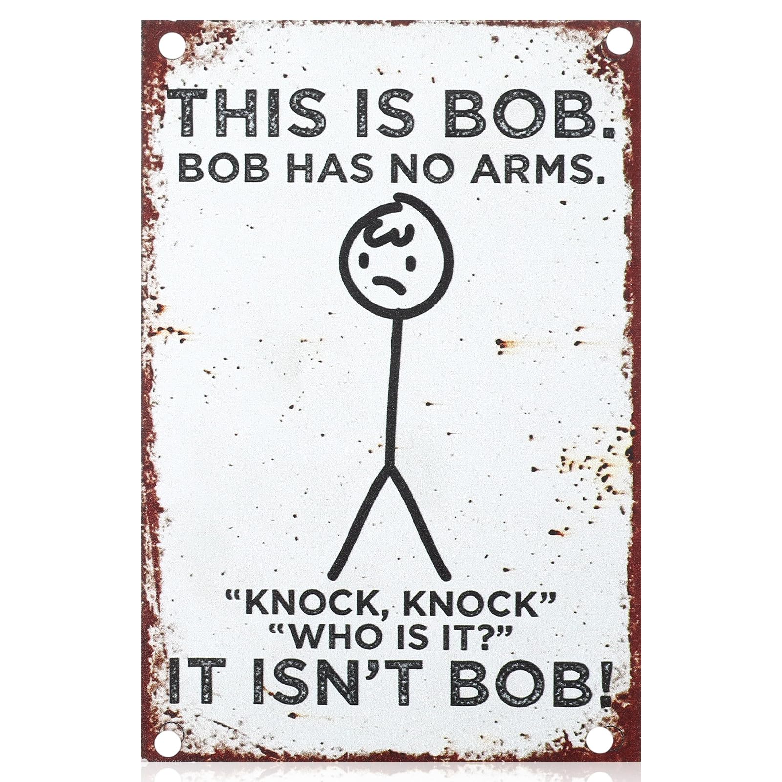Amaxiu 'This Is Bob' Funny Metal Sign,15 x 10cm Retro Vintage Tin Wall Plaque for Man Cave, Pub Shed Garage Funny Signs Decor – Wall Plaques Hilarious Father’s Day Gift
