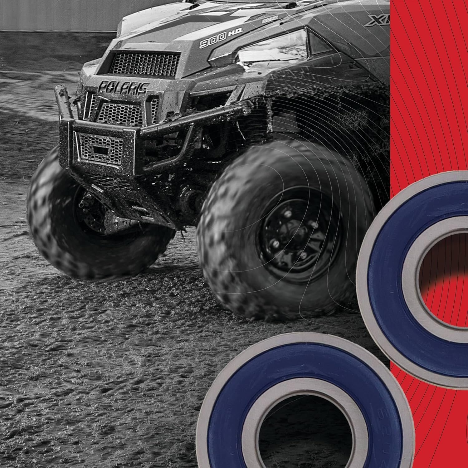 All Balls Rear Wheel Bearing Kit Compatible with/Replacement for Upgrade Replacment Bearings Husaberg 390Fe 25-1553