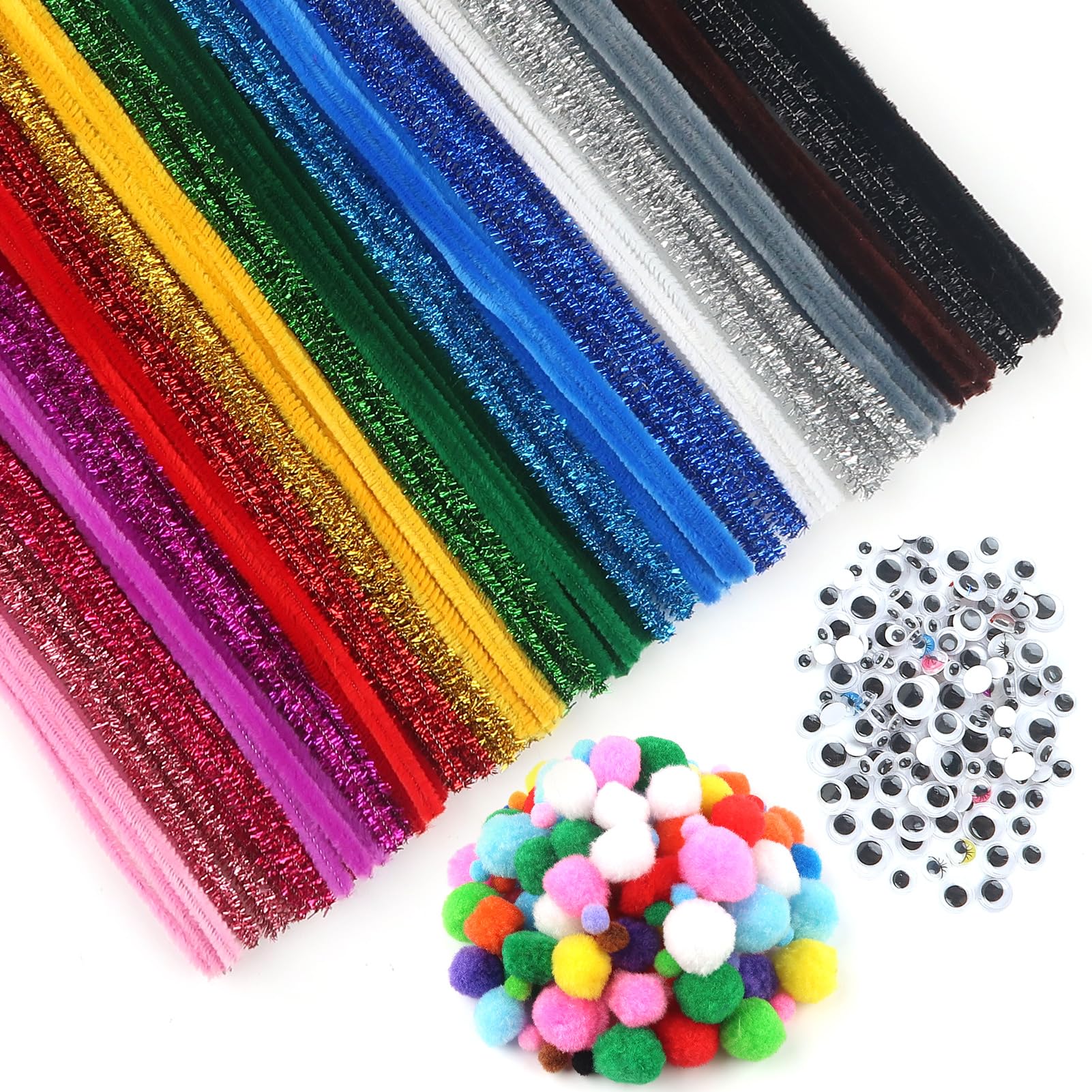 TOAOB Pfeifenreiniger Chenilledraht 100 Stück - Perfect für Raucher und DIY-Projekte!