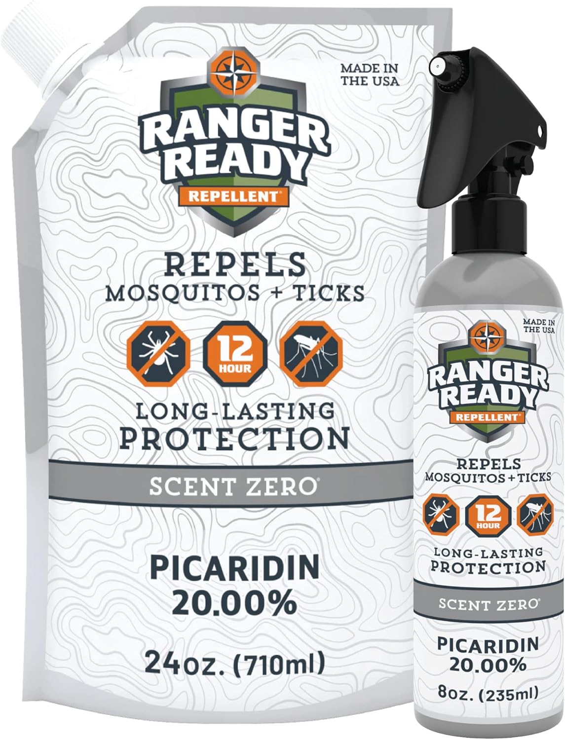 Amazon.com: Ranger Ready Repellents Refill Pack with 20% Picaridin ...
