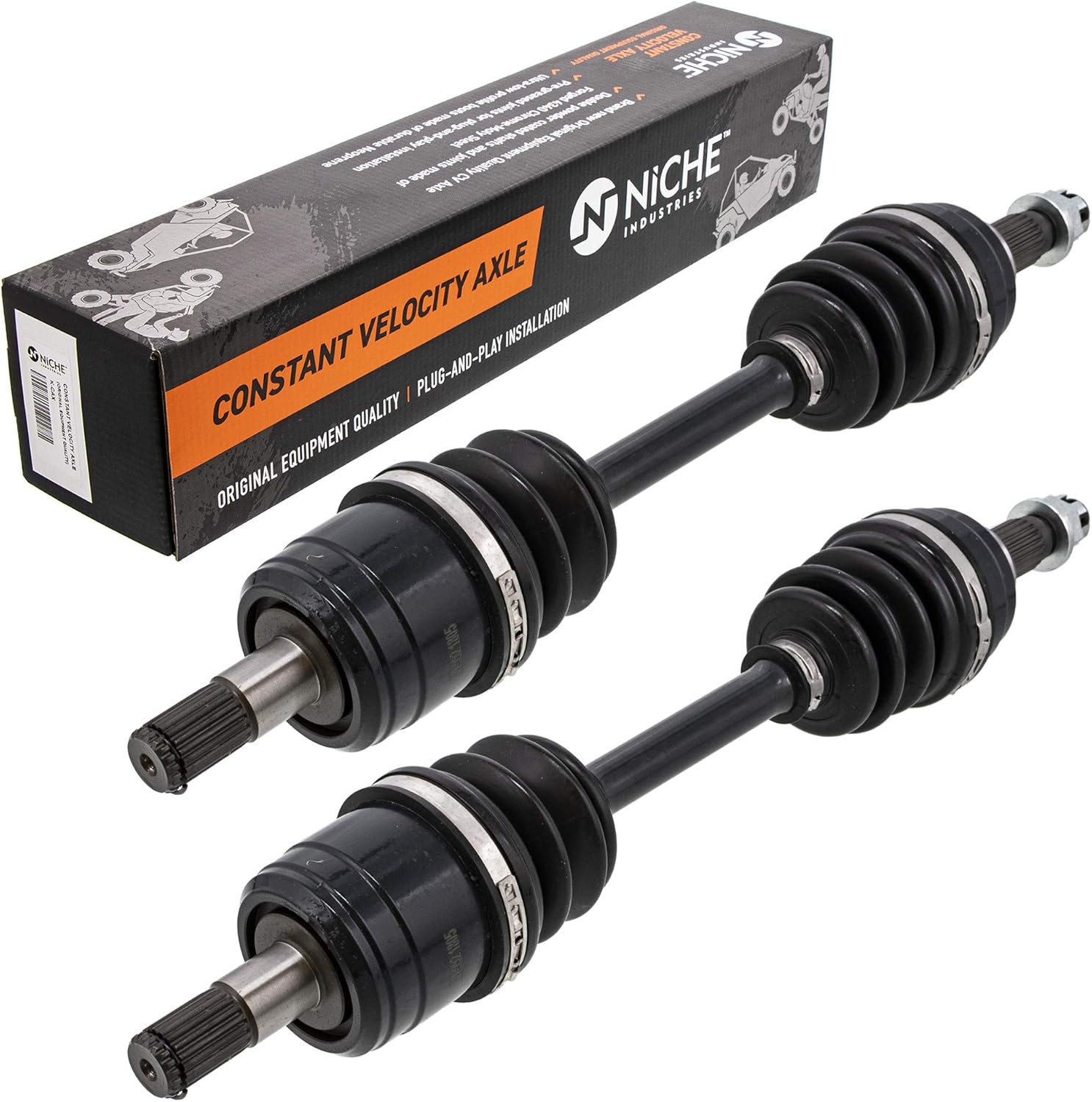 NICHE High Strength Front Axle for Honda Rancher TRX350 2000-2005 42350-HN5-671 2 Pack