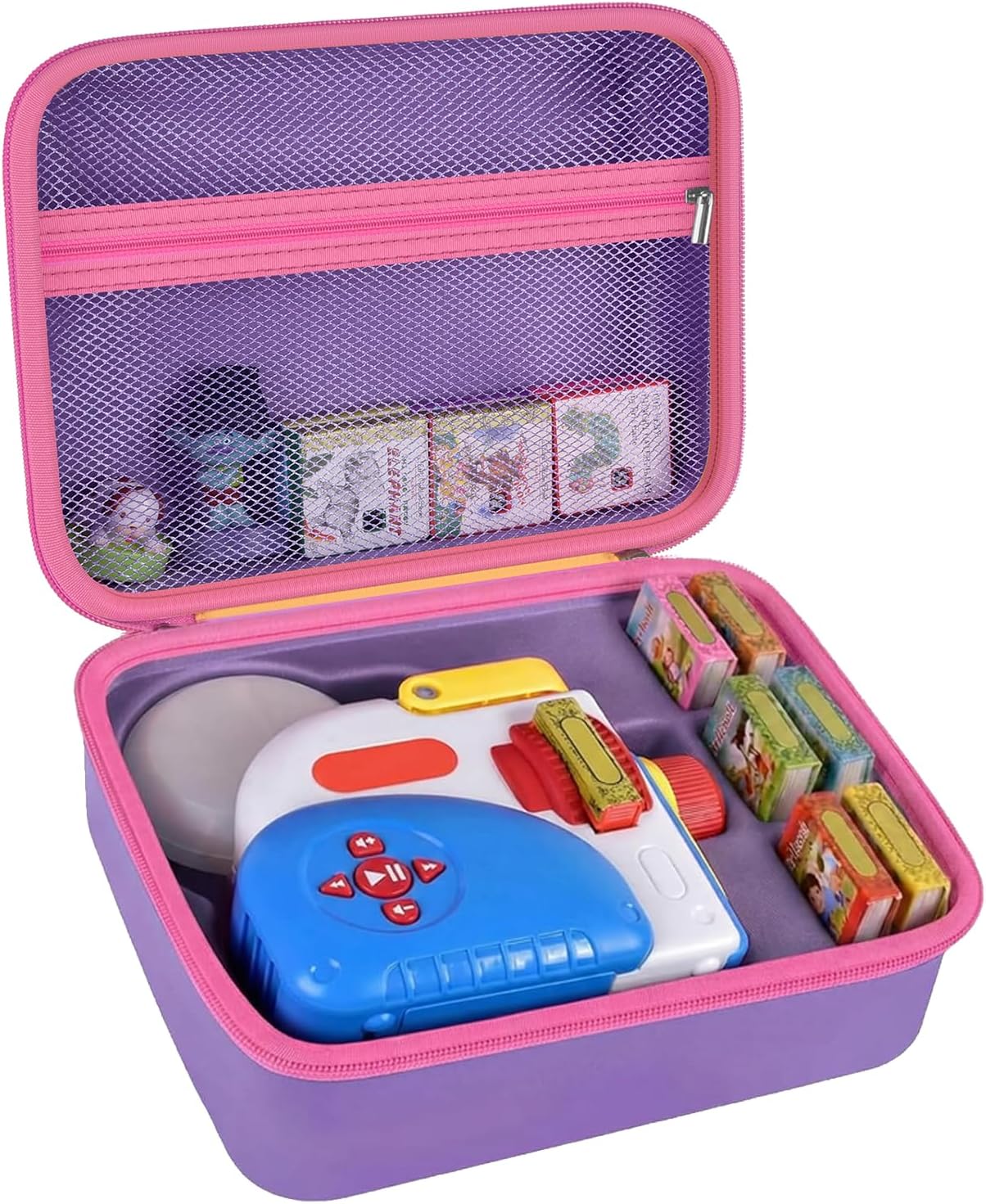Case Compatible with Little Tikes for Story Dream Machine Books Starter Set, Toys Protective Container for Little Tikes for Storytime Audio Play Real for Character Collection (Box Only), Purple