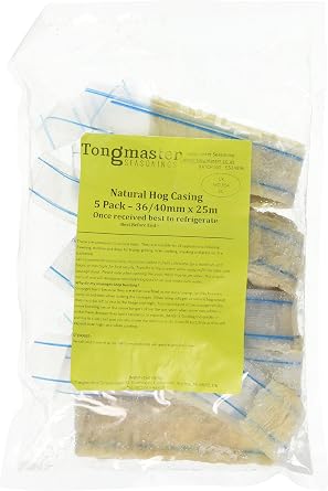 Tongmaster Premium British Natural Hog Casing Skin of 25 m Length x 36/40 Diameter