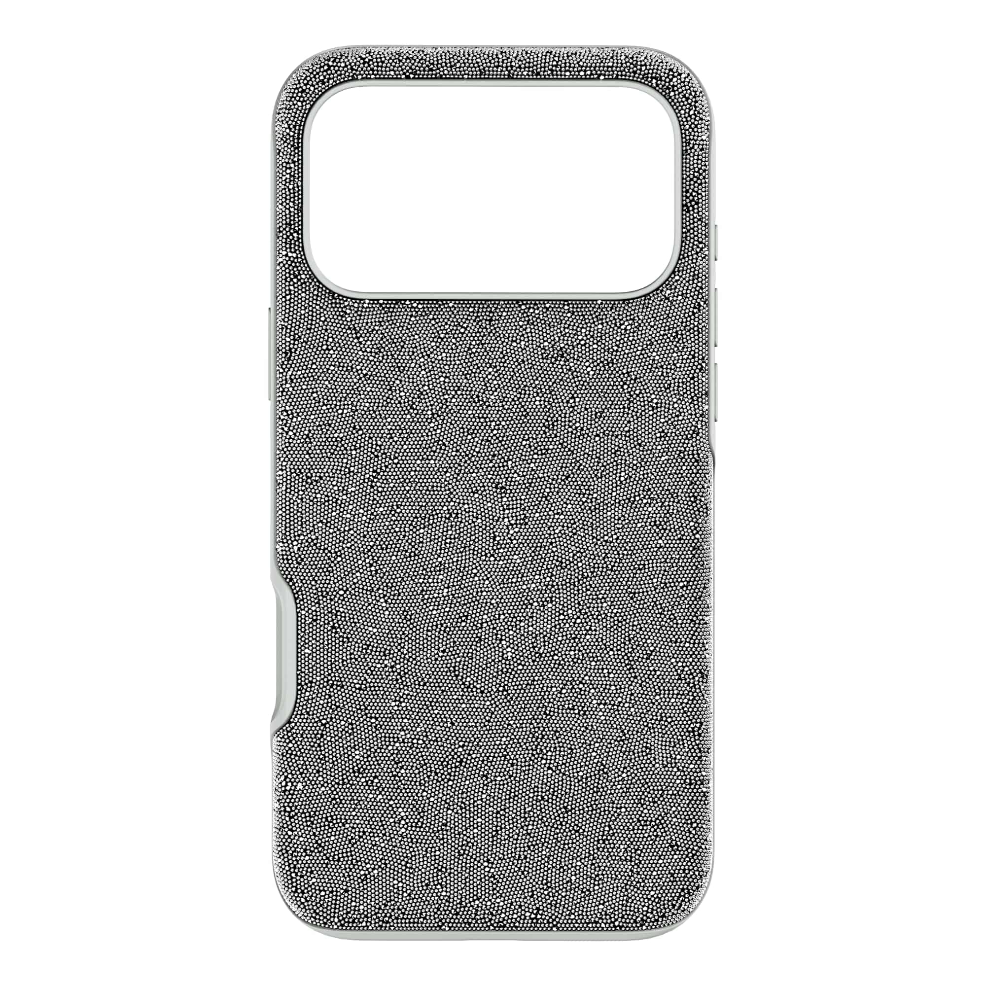 Swarovski High Phone Case for iPhone 17 Pro Max, Silver-Tone Crystals, Compatible with iPhone 17 Pro Max Smartphone and Official Apple Chargers, Part of the High Collection
