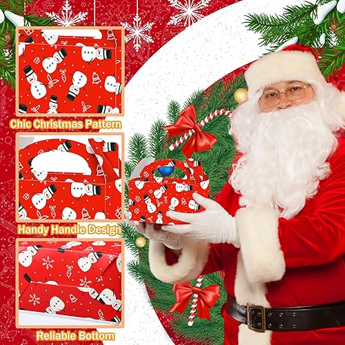 Miniatura 5 de Zhanmai 100 cajas de regalo de Navidad, cajas de regalo de Navidad 3D, cajas de galletas de Navidad, Papá Noel, muñeco de nieve, árbol de Navidad,