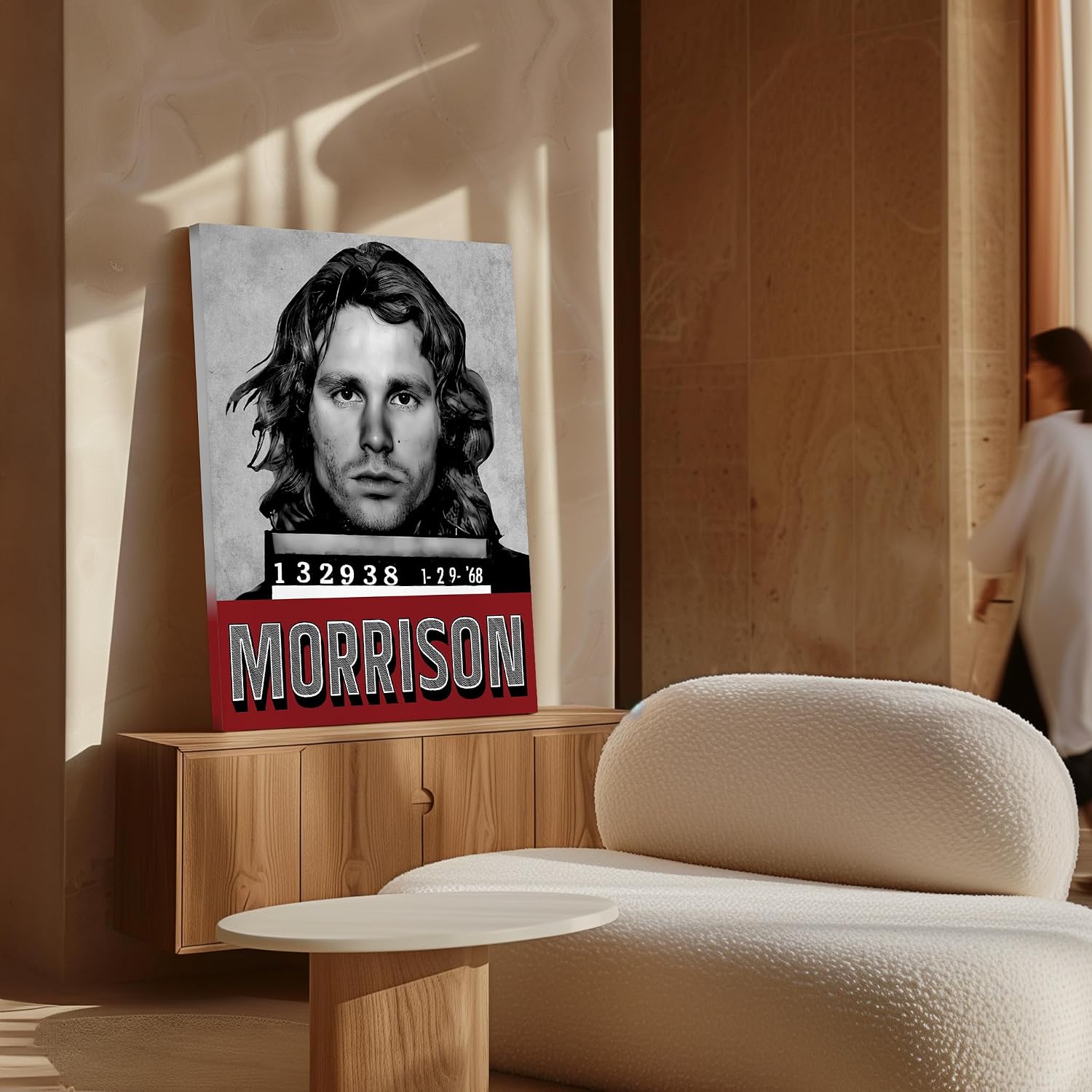 Poster Master Jimbo Portrait Canvas - Singer & Songwriter Print - Celebrity Musician Art - Modern Housewarming Gift - Great Bedroom or Living Room Wall Decor - 8x10 STRETCHED Canvas