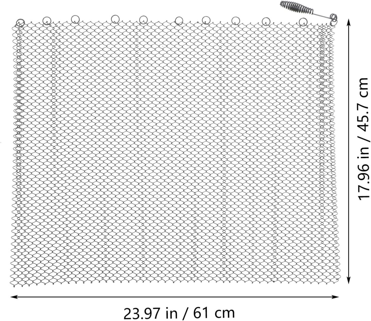 2pcs Fireplace Accessory Mesh Fireplace Screens Heavy Duty Screen Curtains Fire Doors