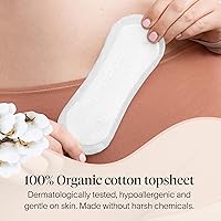 Vista 2 de Cora 100% Organic Cotton Topsheet Bladder Liners (50 Extra Long Bladder Liners)