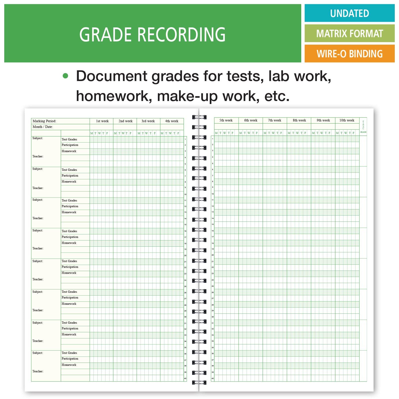 Elan Publishing Company Deluxe Full-Year Student Planner for High School 40 Weeks (HS-90) - Image 5