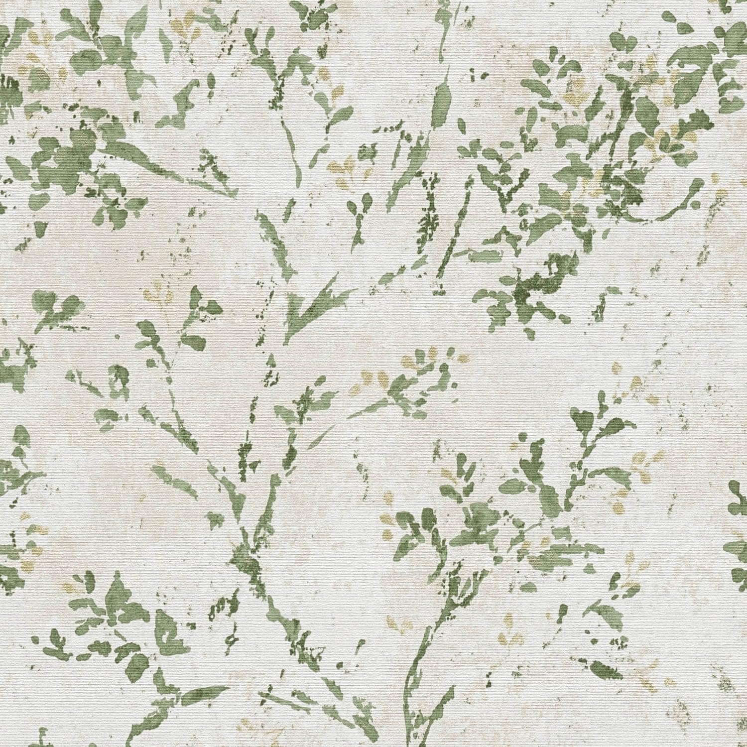 Papier peint floral intissé Profhome pour masquer les défauts des murs facilement