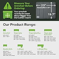 Vista 2 de BEN'SHOME Tablero de Soporte para Cojín de Sillón Reclinable Resistente – Repara Instantáneamente el Asiento de Sillón Hundido 19.7" x 20"-23